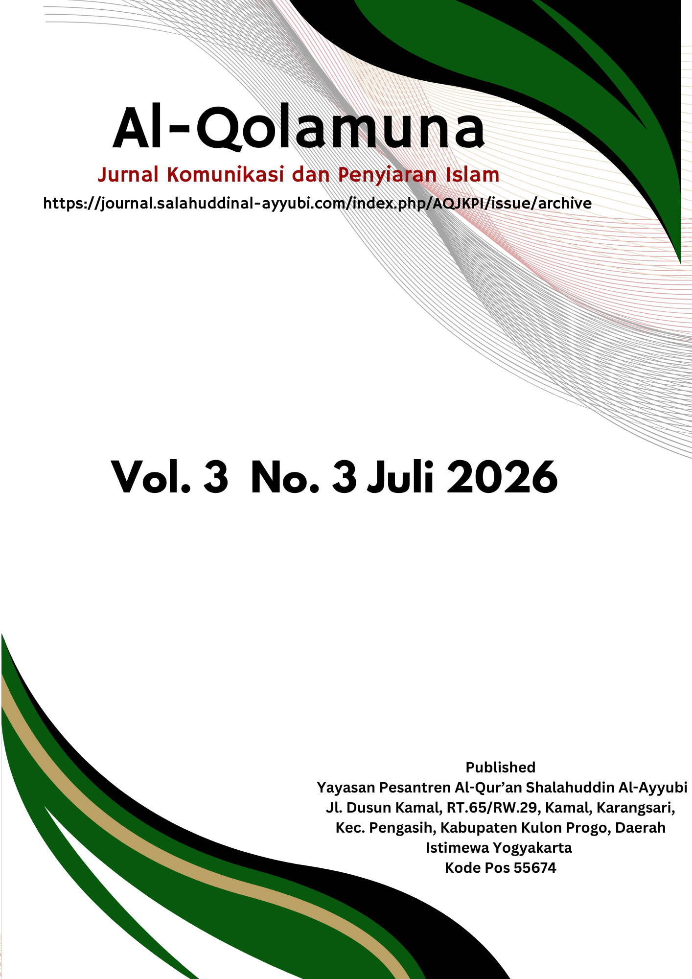 					View Vol. 3 No. 3 (2026): Komunikasi dan Penyiaran Islam
				