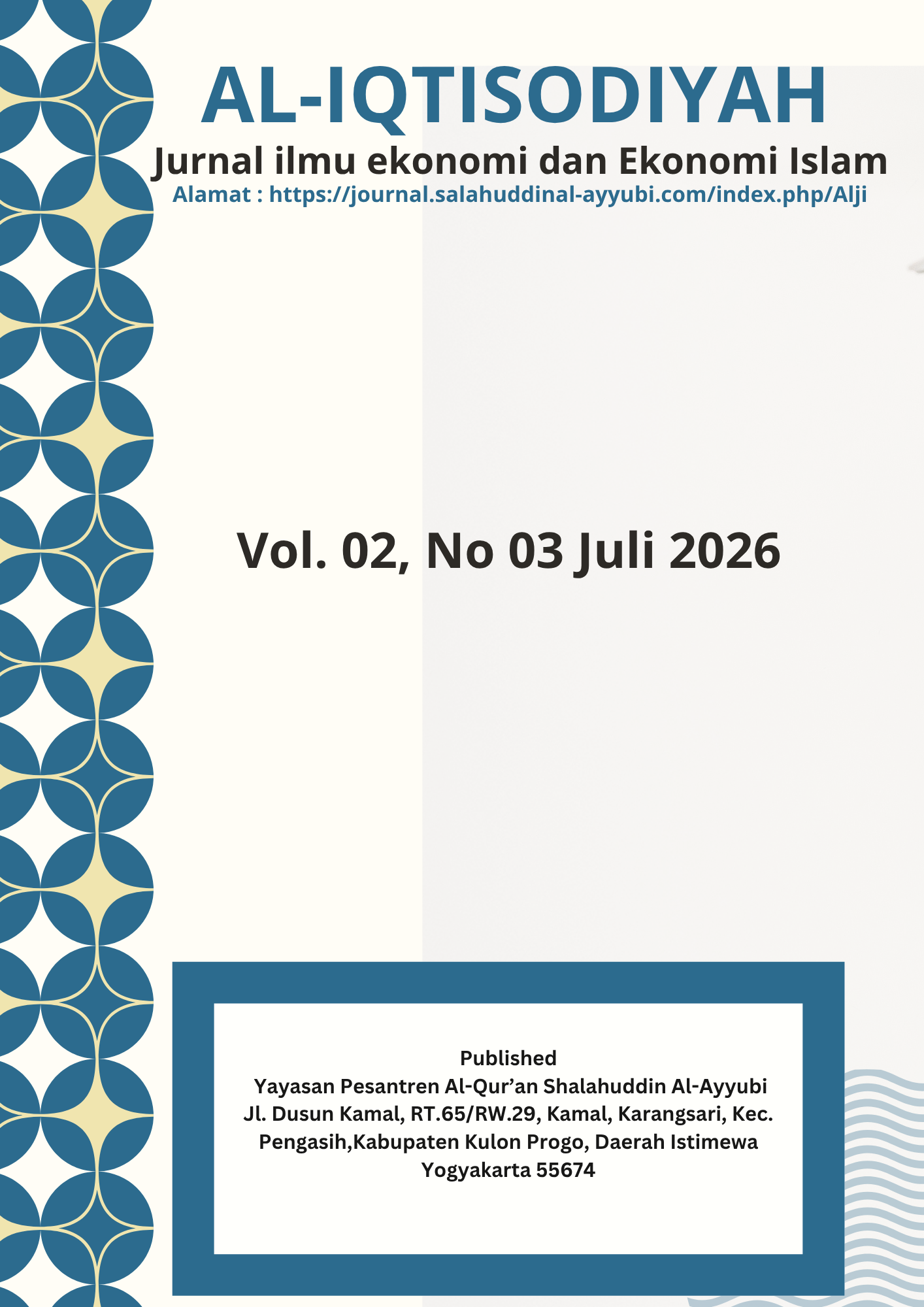 					View Vol. 2 No. 3 (2026): Ilmu Ekonomi dan Ekonomi Islam
				